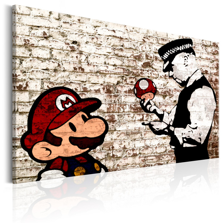 Canvas Banksy: Torn Wall 98551 additionalImage 2