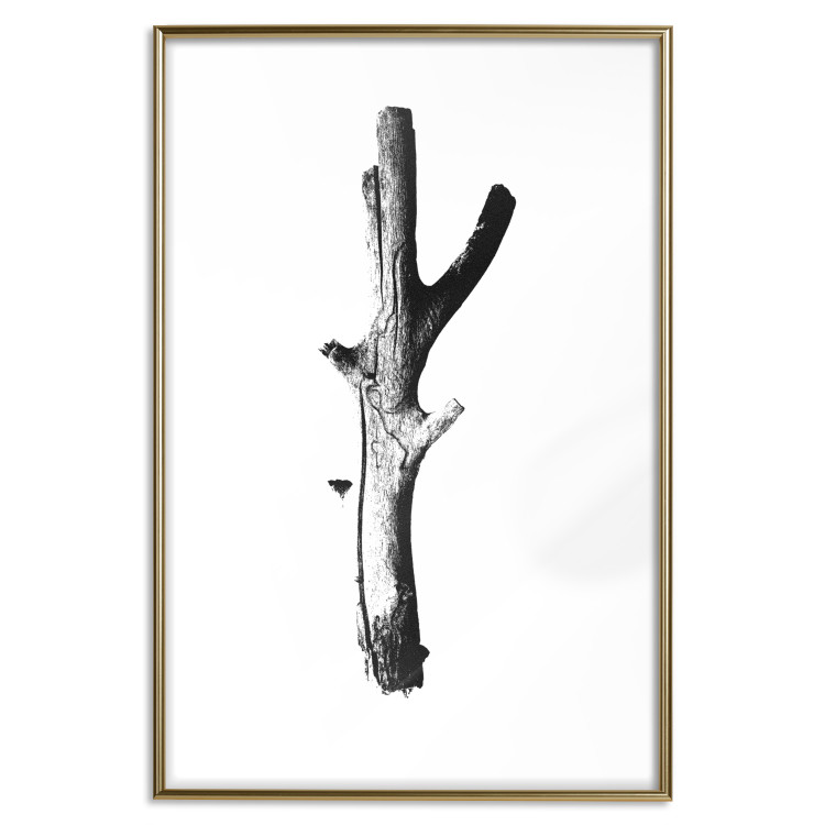 Wall Poster Stick - black and white simple composition with a cut dried tree 116661 additionalImage 19