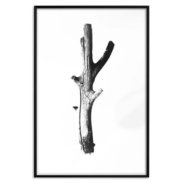 Wall Poster Stick - black and white simple composition with a cut dried tree 116661 additionalImage 15