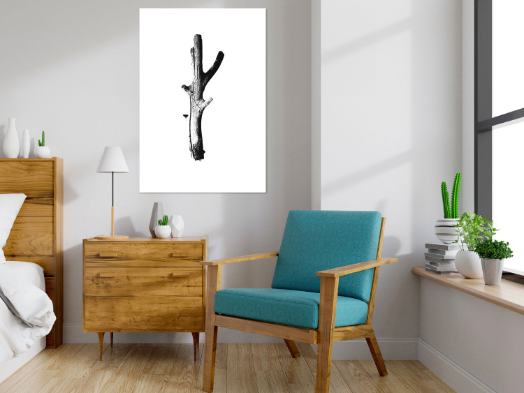 Wall Poster Stick - black and white simple composition with a cut dried tree 116661 additionalImage 11
