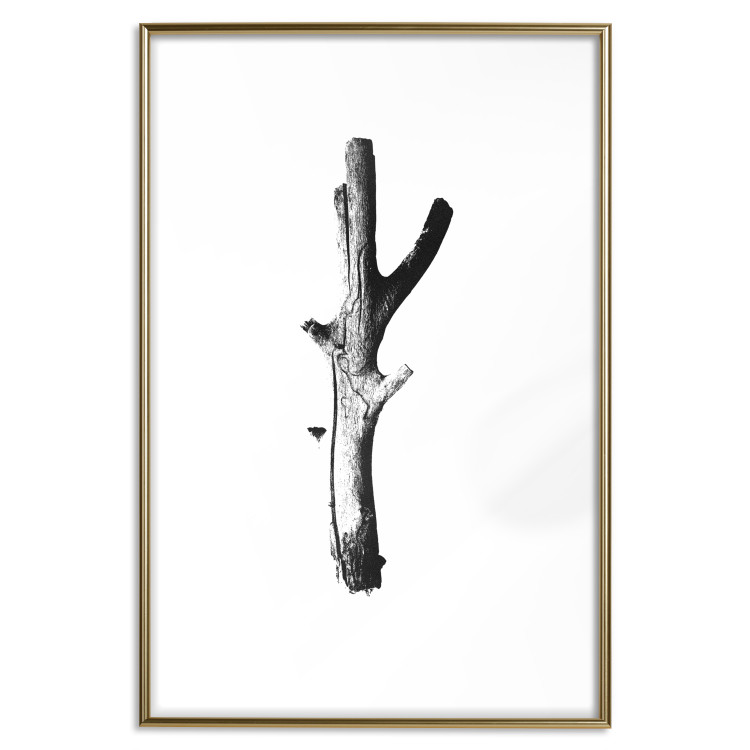 Wall Poster Stick - black and white simple composition with a cut dried tree 116661 additionalImage 18