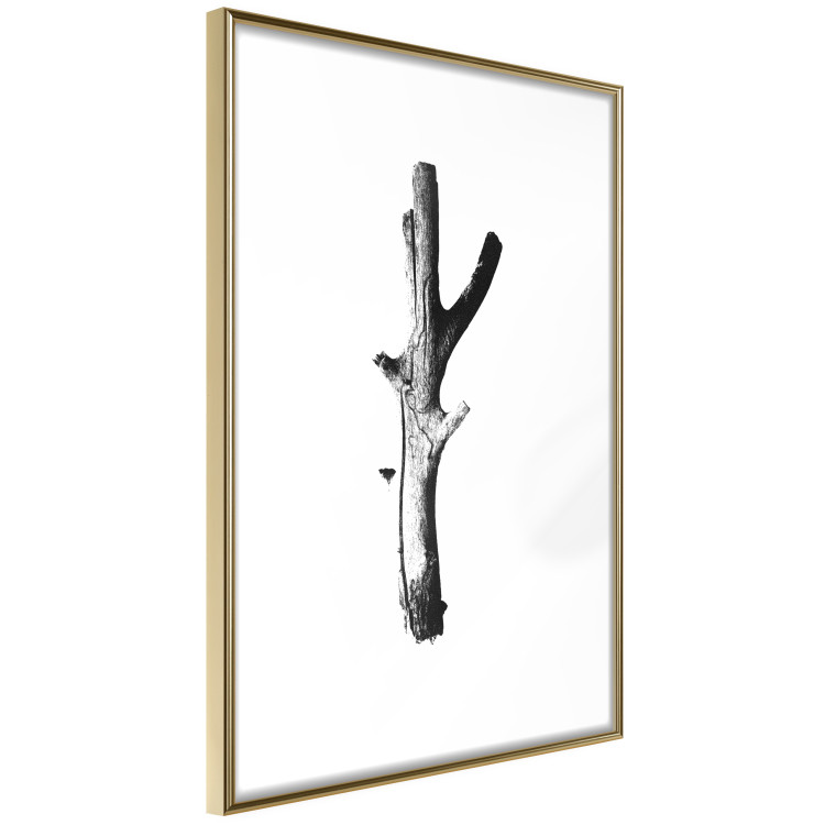 Wall Poster Stick - black and white simple composition with a cut dried tree 116661 additionalImage 4