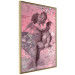 Poster Crimson Kiss - religious composition with two angels and a pink background 118261 additionalThumb 12