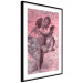 Poster Crimson Kiss - religious composition with two angels and a pink background 118261 additionalThumb 11