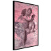 Poster Crimson Kiss - religious composition with two angels and a pink background 118261 additionalThumb 10