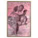 Poster Crimson Kiss - religious composition with two angels and a pink background 118261 additionalThumb 16