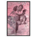 Poster Crimson Kiss - religious composition with two angels and a pink background 118261 additionalThumb 18