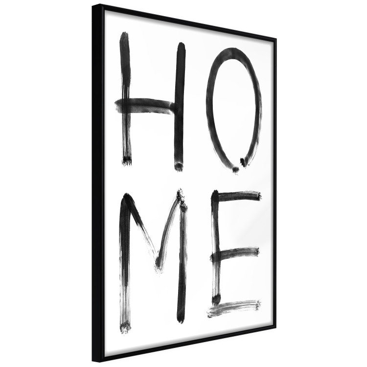 Wall Poster Home Expression - simple black and white composition with English text 119261 additionalImage 10