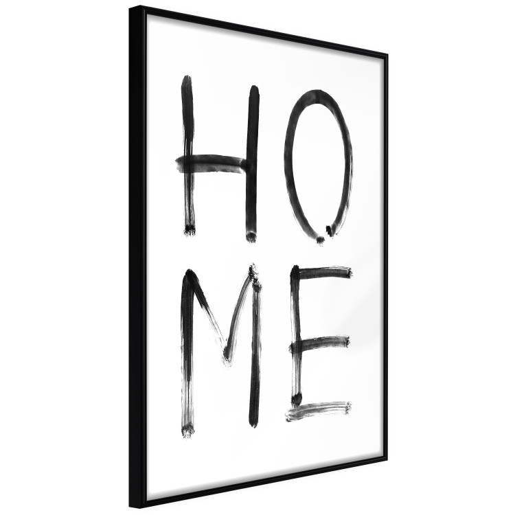 Wall Poster Home Expression - simple black and white composition with English text 119261 additionalImage 13