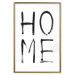 Wall Poster Home Expression - simple black and white composition with English text 119261 additionalThumb 16
