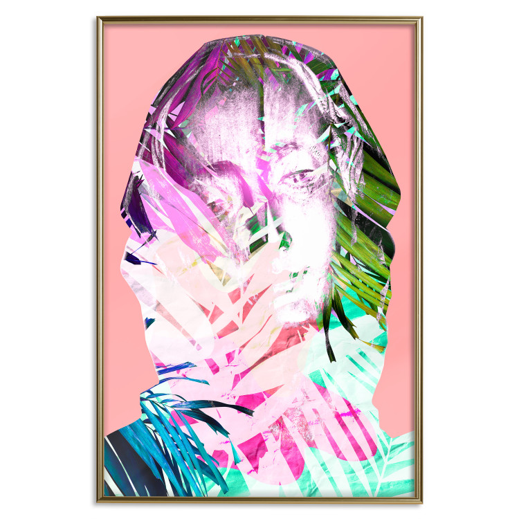 Poster Palm Madonna - portrait of an abstract colorful female face 122361 additionalImage 26