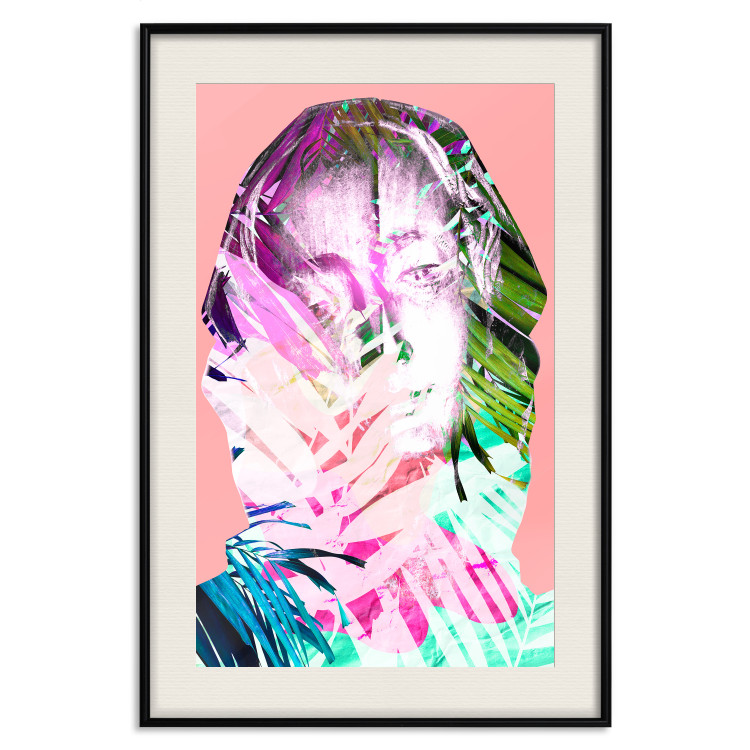 Poster Palm Madonna - portrait of an abstract colorful female face 122361 additionalImage 18