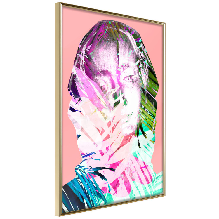 Poster Palm Madonna - portrait of an abstract colorful female face 122361 additionalImage 14