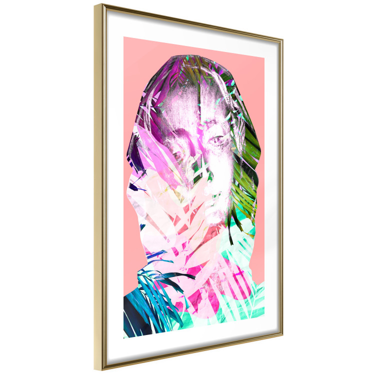Poster Palm Madonna - portrait of an abstract colorful female face 122361 additionalImage 6