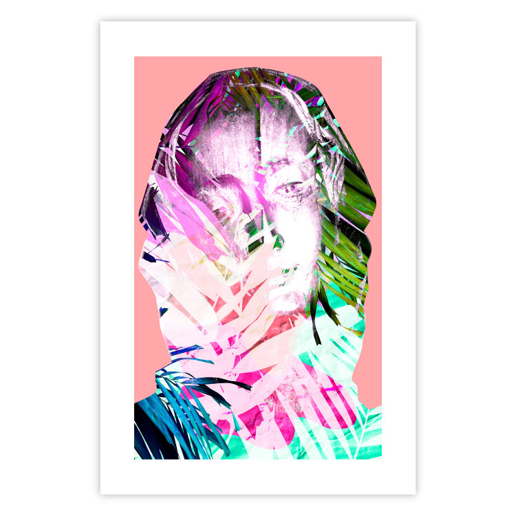 Poster Palm Madonna - portrait of an abstract colorful female face 122361 additionalImage 25