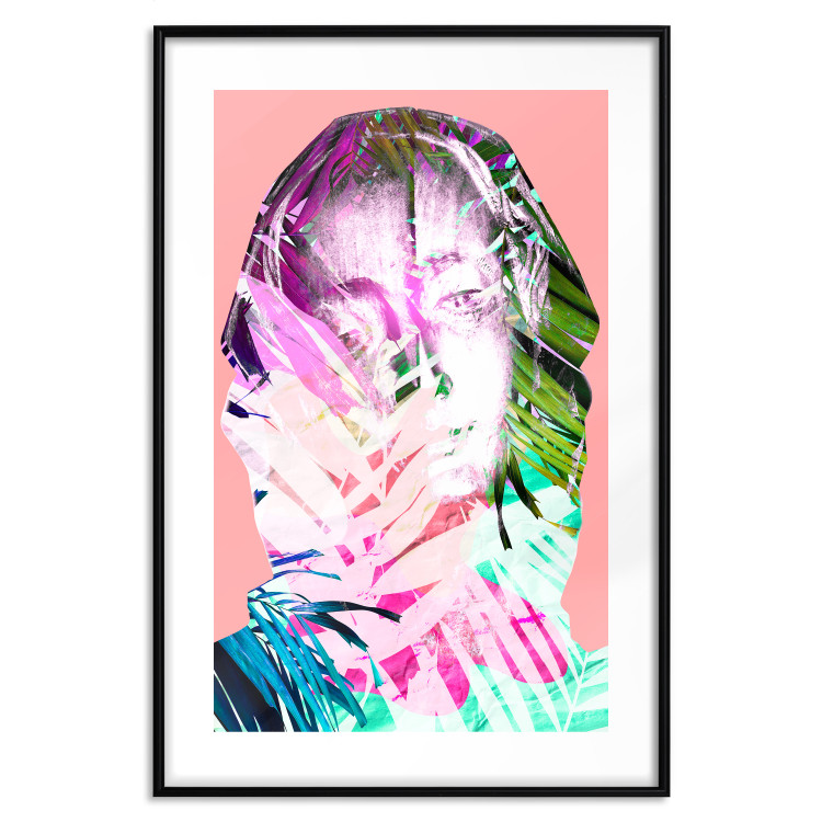 Poster Palm Madonna - portrait of an abstract colorful female face 122361 additionalImage 15