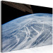 Canvas Art Print Space flight - a satellite photo of the Earth and the cloud band 123161 additionalThumb 2