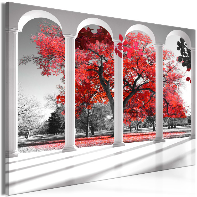 Canvas Art Print Red Maple (1 Part) Wide 124361 additionalImage 2