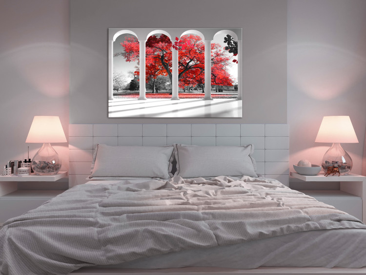 Canvas Art Print Red Maple (1 Part) Wide 124361 additionalImage 3