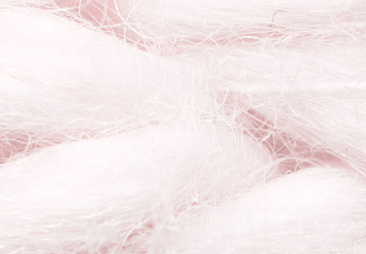 Poster Pastel Warmth - texture of pink woolen braid 124461 additionalImage 8
