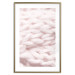 Poster Pastel Warmth - texture of pink woolen braid 124461 additionalThumb 14
