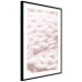 Poster Pastel Warmth - texture of pink woolen braid 124461 additionalThumb 11
