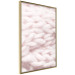 Poster Pastel Warmth - texture of pink woolen braid 124461 additionalThumb 12