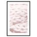 Poster Pastel Warmth - texture of pink woolen braid 124461 additionalThumb 15