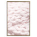 Poster Pastel Warmth - texture of pink woolen braid 124461 additionalThumb 16