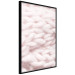 Poster Pastel Warmth - texture of pink woolen braid 124461 additionalThumb 10