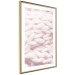 Poster Pastel Warmth - texture of pink woolen braid 124461 additionalThumb 6