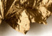 Canvas Dry maple leaf - minimalistic plant motif on a beige background 124961 additionalThumb 4
