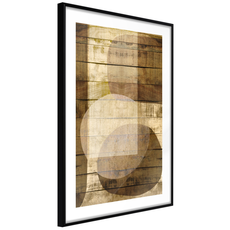 Wall Poster Golden Chocolate - abstraction made of brown wooden planks 125261 additionalImage 13