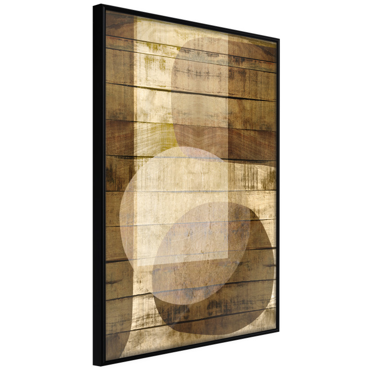 Wall Poster Golden Chocolate - abstraction made of brown wooden planks 125261 additionalImage 10