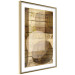 Wall Poster Golden Chocolate - abstraction made of brown wooden planks 125261 additionalThumb 6