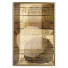 Wall Poster Golden Chocolate - abstraction made of brown wooden planks 125261 additionalThumb 20