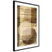 Wall Poster Golden Chocolate - abstraction made of brown wooden planks 125261 additionalThumb 11
