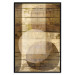 Wall Poster Golden Chocolate - abstraction made of brown wooden planks 125261 additionalThumb 24