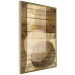 Wall Poster Golden Chocolate - abstraction made of brown wooden planks 125261 additionalThumb 12