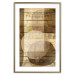 Wall Poster Golden Chocolate - abstraction made of brown wooden planks 125261 additionalThumb 14