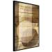 Wall Poster Golden Chocolate - abstraction made of brown wooden planks 125261 additionalThumb 12