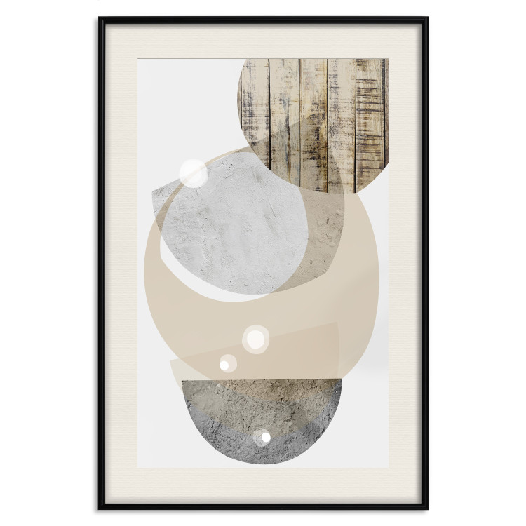Wall Poster Beige Marriage - abstract geometric figures with various textures 125361 additionalImage 18