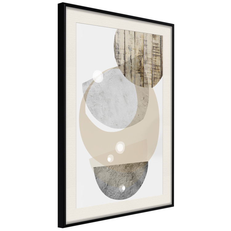 Wall Poster Beige Marriage - abstract geometric figures with various textures 125361 additionalImage 3