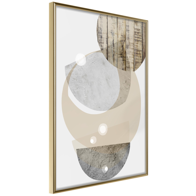 Wall Poster Beige Marriage - abstract geometric figures with various textures 125361 additionalImage 14