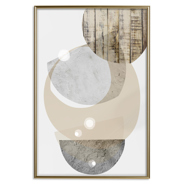 Wall Poster Beige Marriage - abstract geometric figures with various textures 125361 additionalImage 16
