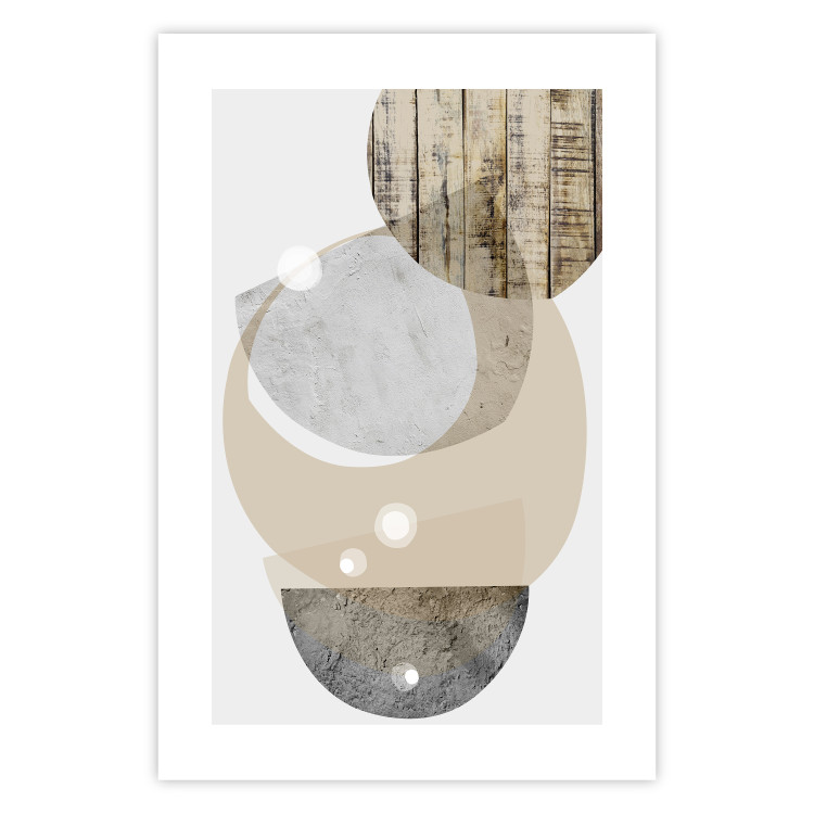 Wall Poster Beige Marriage - abstract geometric figures with various textures 125361 additionalImage 19