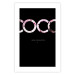 Poster I Am Fashion - pink English text on a contrasting black background 125761 additionalThumb 25