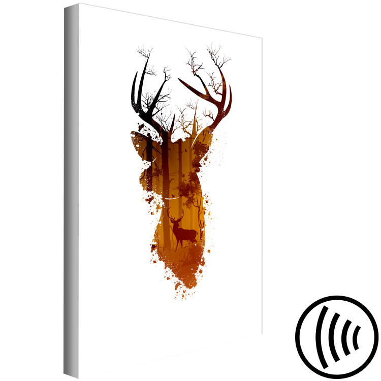 Canvas Print Deer in the Morning (1 Part) Vertical 126661 additionalImage 6