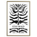 Poster Stay Wild - English inscriptions on a black-and-white zebra background 127061 additionalThumb 16
