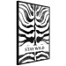 Poster Stay Wild - English inscriptions on a black-and-white zebra background 127061 additionalThumb 11